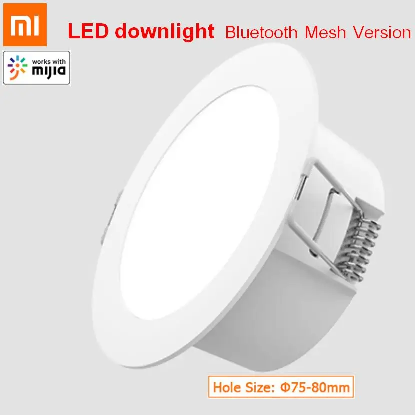 

NEW2022 Xiaomi Mijia Smart Led Downlight Bluetooth Mesh Version Controlled By Voice Smart Remote Control Adjust Color