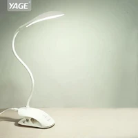 yage desk lamp usb led table lamp 14 led table lamp with clip bed reading book light led desk lamp table touch 3 modes blue