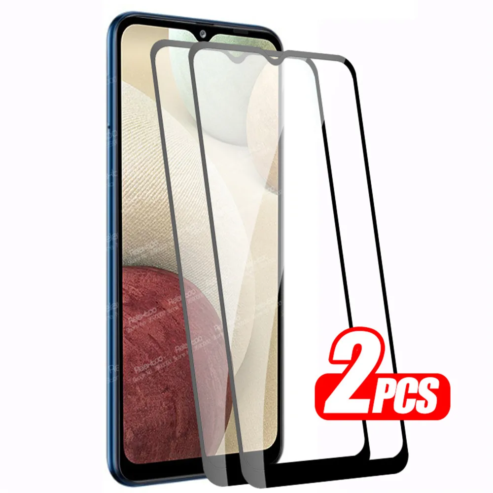 

Для Samsung A12 стекло 2 шт. полное покрытие закаленное защитное стекло для Samsung Galaxy A 12 6,5 "SM-A125F/DS Защитная пленка для экрана