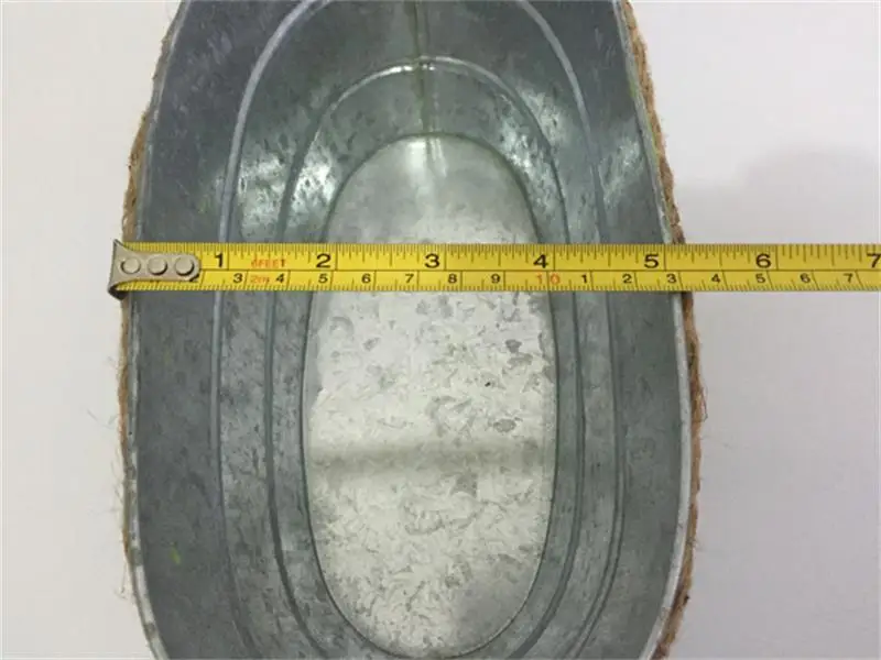 5 шт./лот D25XH12CM большой металлический ящик для комнатных растений овальный