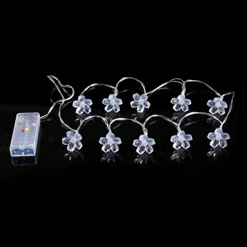 

1.2 Meter LED Lamp String 10 Pieces Plum Blossoms Shape Lights Kids Birthday Christmas Home Party Decoration