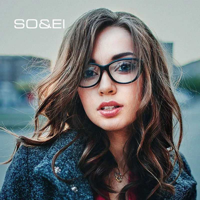 Классические ретро очки SO &amp EI кошачий глаз для мужчин и женщин оправа очков