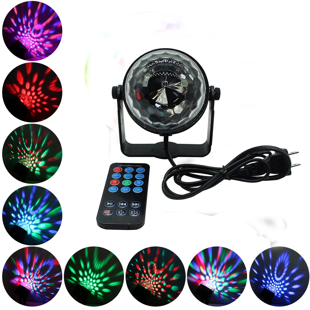 Led сцена с прожекторами для дискотеки огни DJ диско шар Lumiere Звук Активированный лазерный проектор Эффект лампы свет музыка Рождественская вечеринка HD