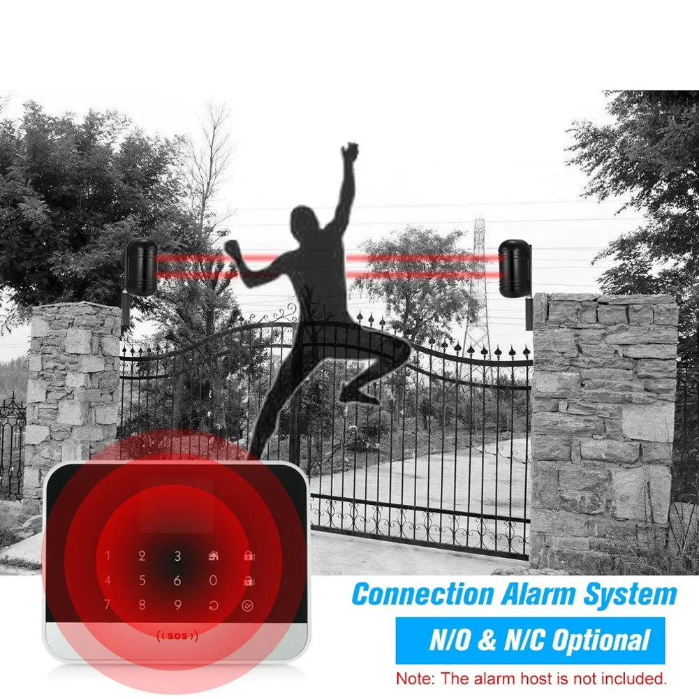 Park Courtyard Gate Door Window Wired Barrier Detector Tamper Alarm System Infrared Sensor Outdoor Burglar | Безопасность и защита