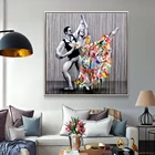Уличная картина с рисунком гриффито, современные абстрактные плакаты и принты, настенная Современная Танцевальная картина для гостиной, домашний декор