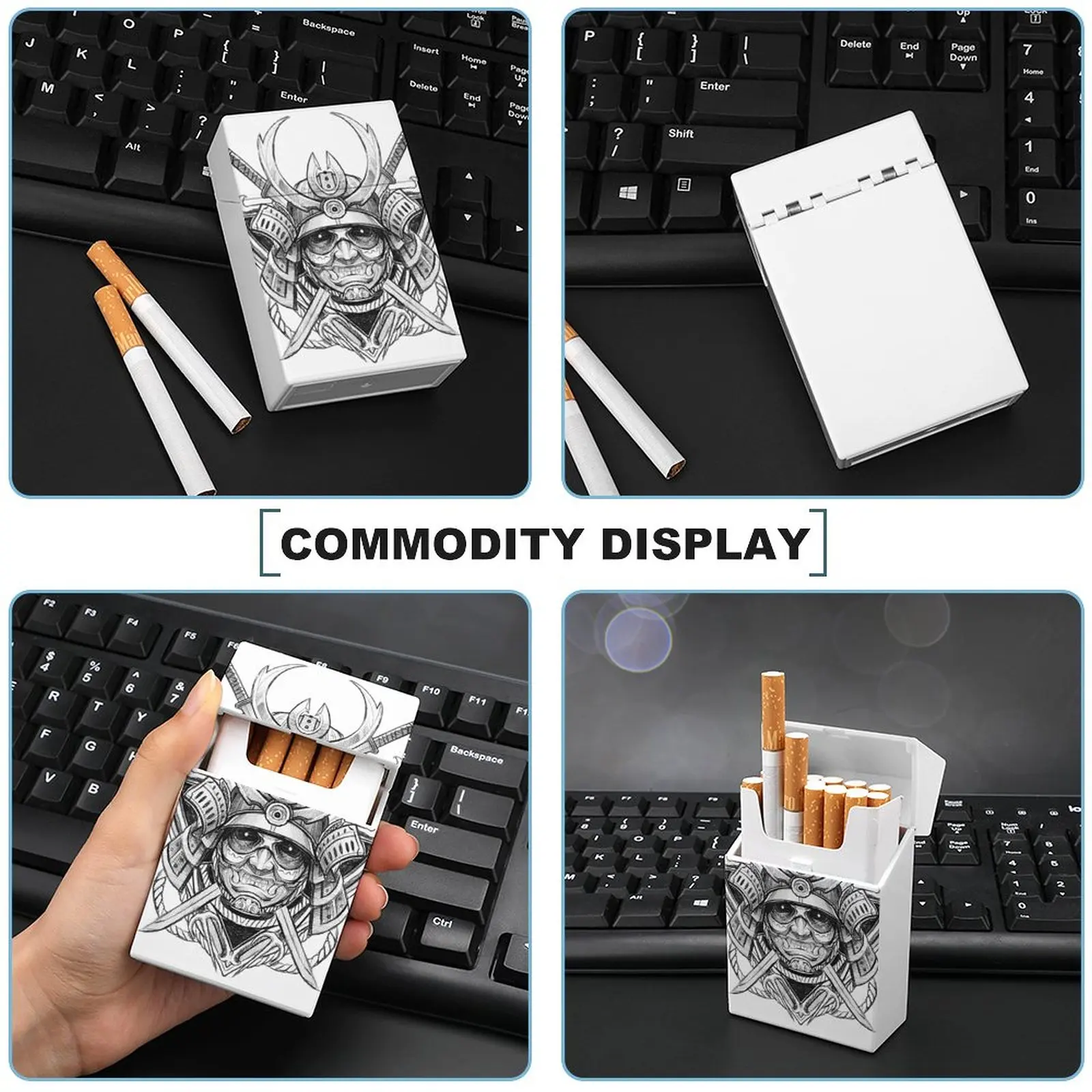 

Skull Art Cool Cigarette Case King Size Pressure Defense Cigarettes New Design Fancy Style Box