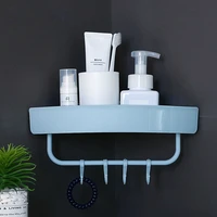 free punch wall corner shower shelf bathroom accessories storage rack for organize