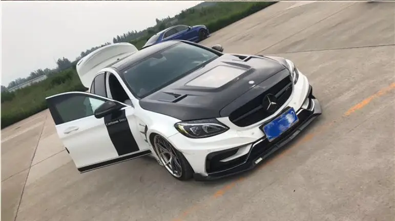 Углеродное волокно высокая термостойкость прозрачное стекло переднего бампера