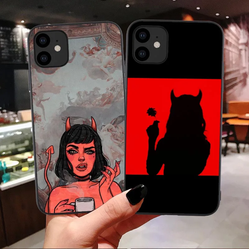 Милый женский Мягкий чехол для iPhone 11 Pro Max SE 6 6s 7 8 Plus X XR Xs 2020 4 сексуальный