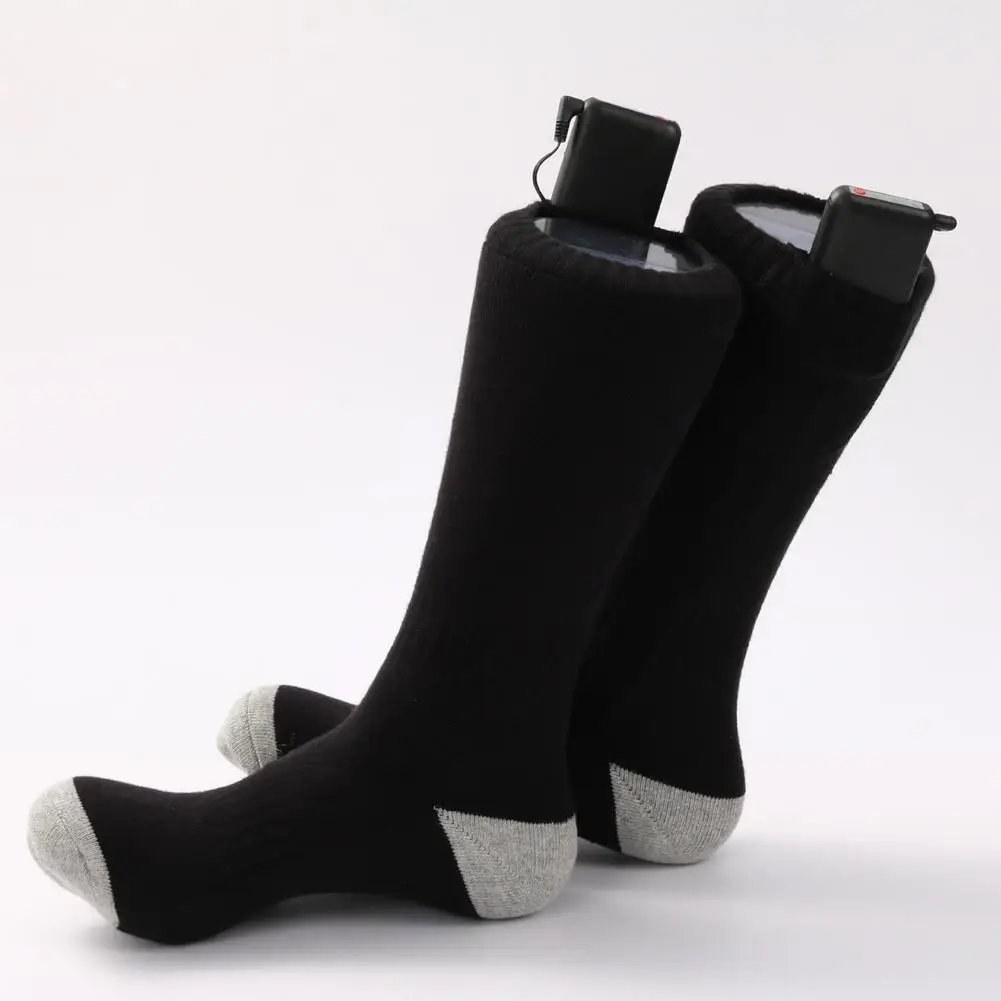 Knee-High Heating Socks Smart Electric Heating Socks with 3 Level Temperature Rechargeable Warming Socks for Outdoor Activities