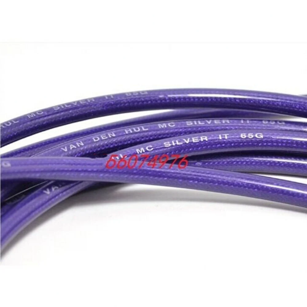 

Pair VAN DEN HUL MC SILVER IT 65G RCA Plug DIY interconnect audio cable Custom