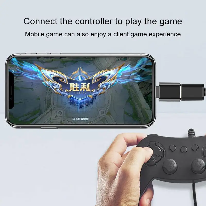 Адаптер USB Famale для камеры Lightning конвертер данных SD-карта U-диск короткий OTG iPhone 12 11