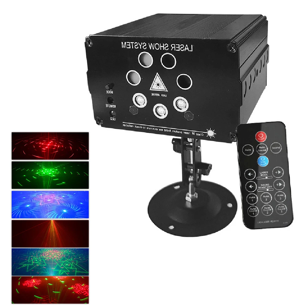 Электрический KTV диско светильник 7 отверстий Бары Декоративные лазерное шоу для