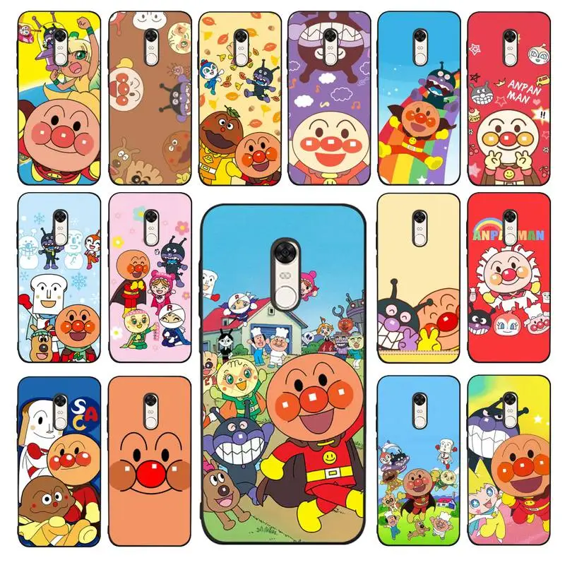 

Babaite Fashion Anpanman Phone Case for Redmi 5 6 7 8 9 A 5plus K20 4X 6 cover