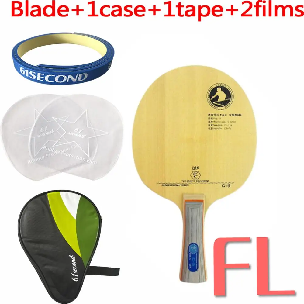РИТЦ 729 C-5 Дружбы(C5, C 5) лезвие для настольного тенниса - Цвет: FL with H 1 case
