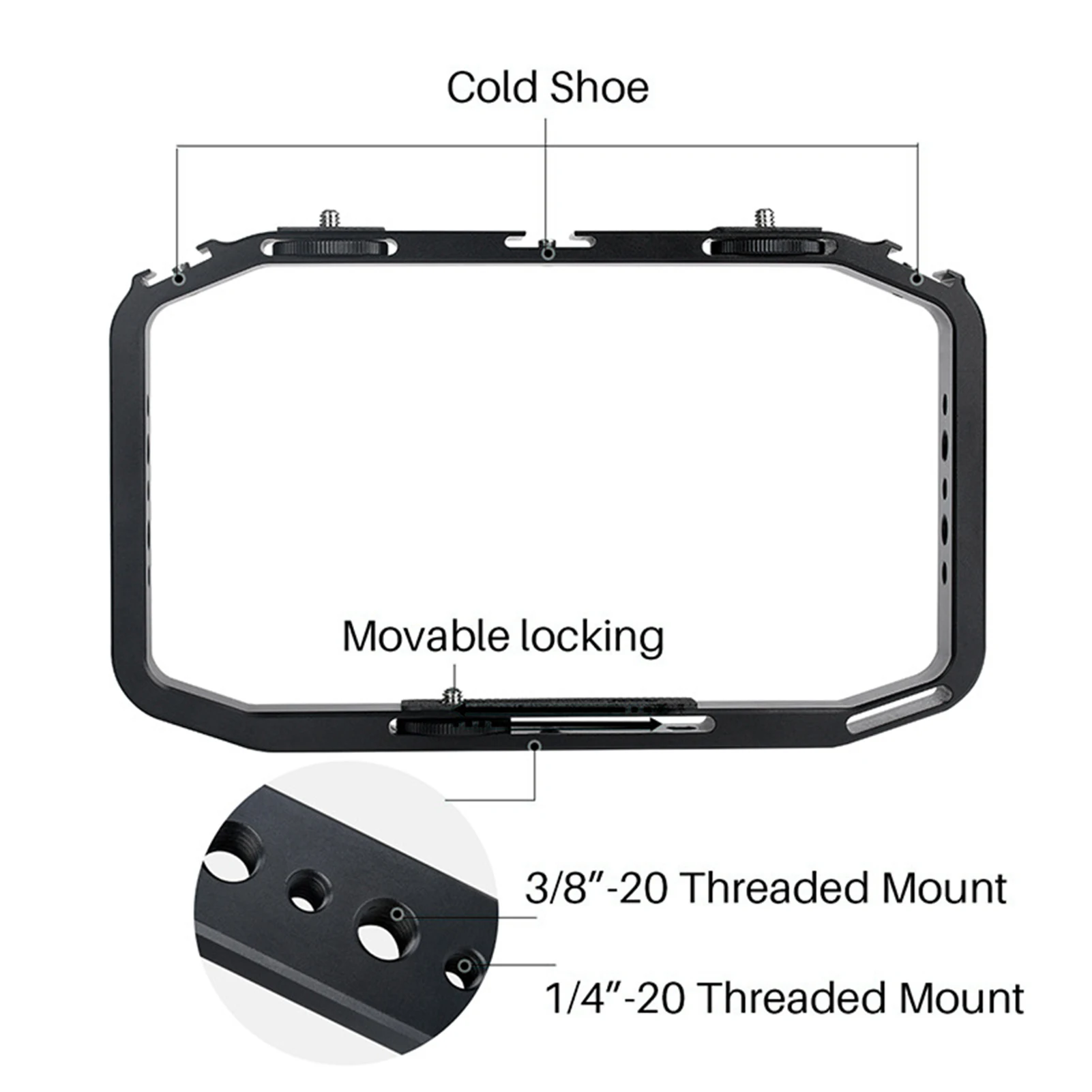 

Ulanzi M-rig All in 1 Aluminium Handheld Vlog Stabilizer Setup Video Rig w Microphone Cold Shoe Mount for iPhone Fillmakers