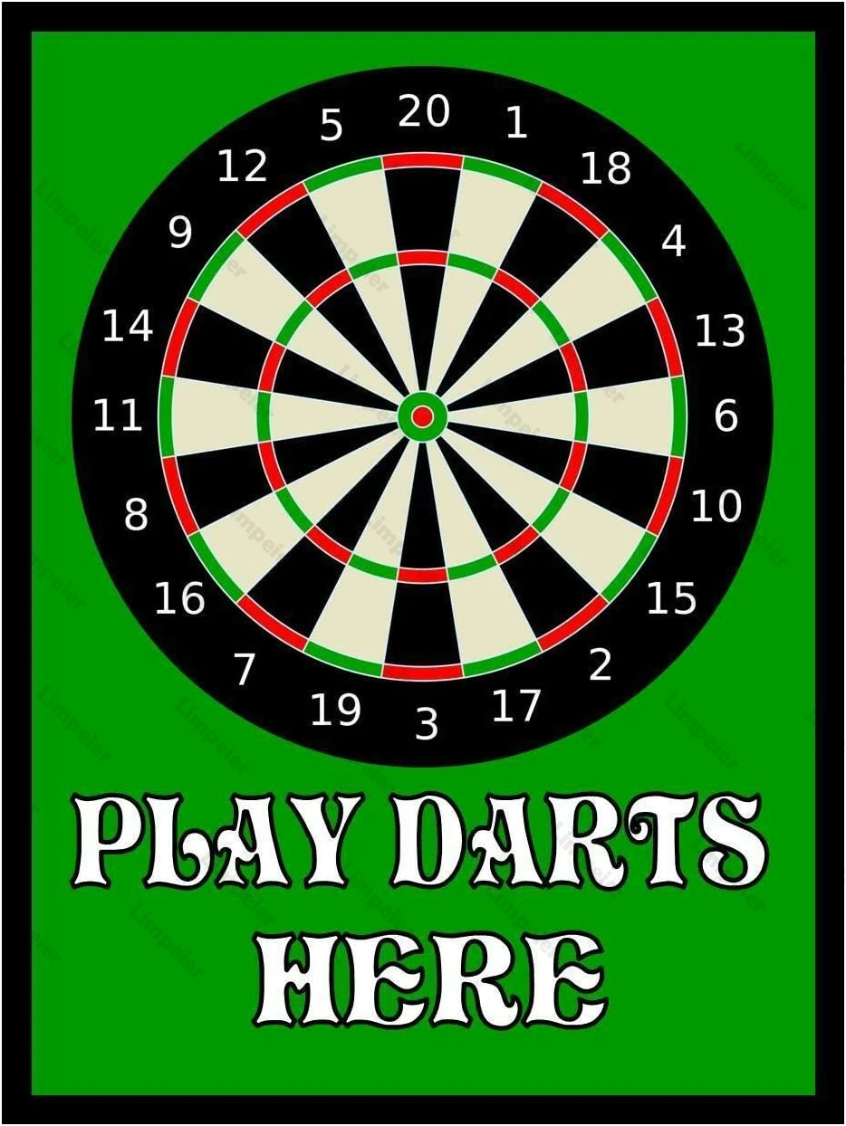 Играть в дартс металлический знак жестяная пластина винтажные металлические