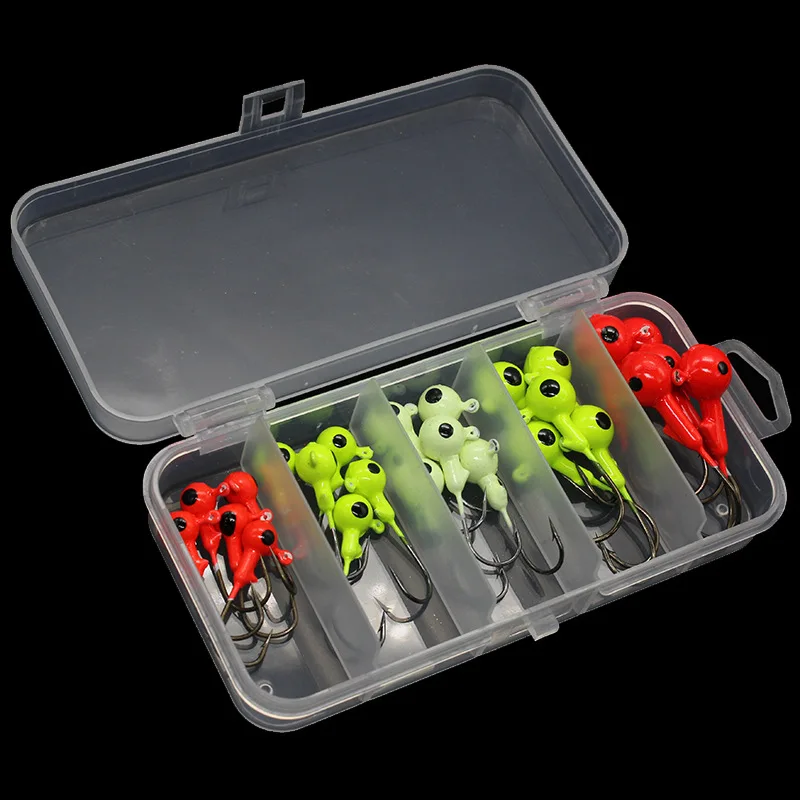 

25 шт./лот светящийся цветной свинцовый крючок 2 г 3. Φ 7 г 10 г Мормышка Крючок Рыболовные Крючки рыболовные крючки для джиггинга