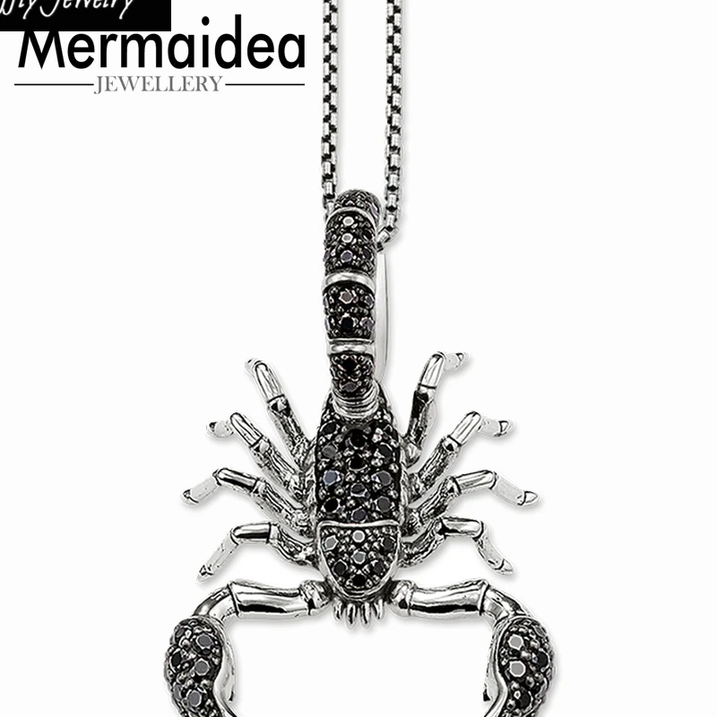 Ожерелье с подвеской в виде скорпиона стиле панк Rebel модные хорошие ювелирные