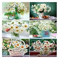diamond painting flower rhinestones pictures home decoration full display diamond embroidery daisy wall art posters and prints