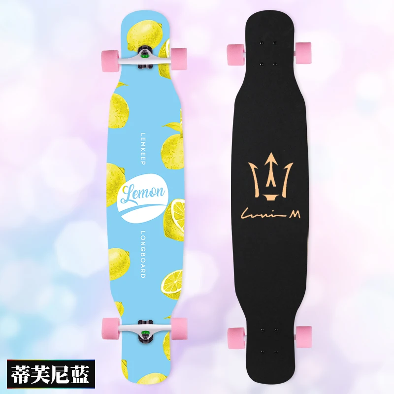 MS414 Dream Ⅰ 107 см/42 дюйма многоцветная печать Griptape dancing Street Longboard Abec-9 высокоскоростной хромированный стальной подшипник - Цвет: 03