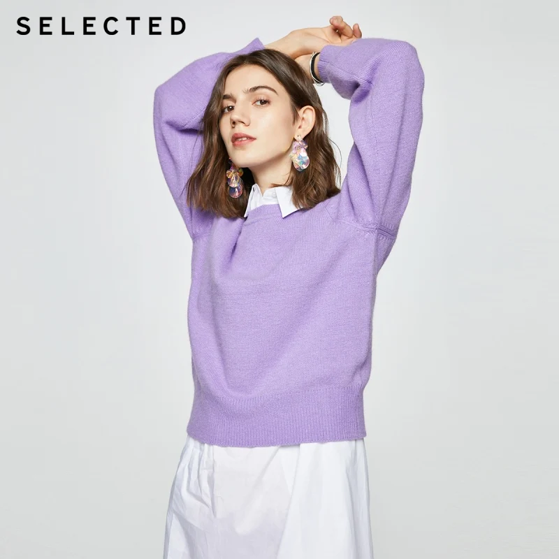 

SELECTED Women's Elastic Winter New Round Collar Commuting Fashion Sweater S|420413002