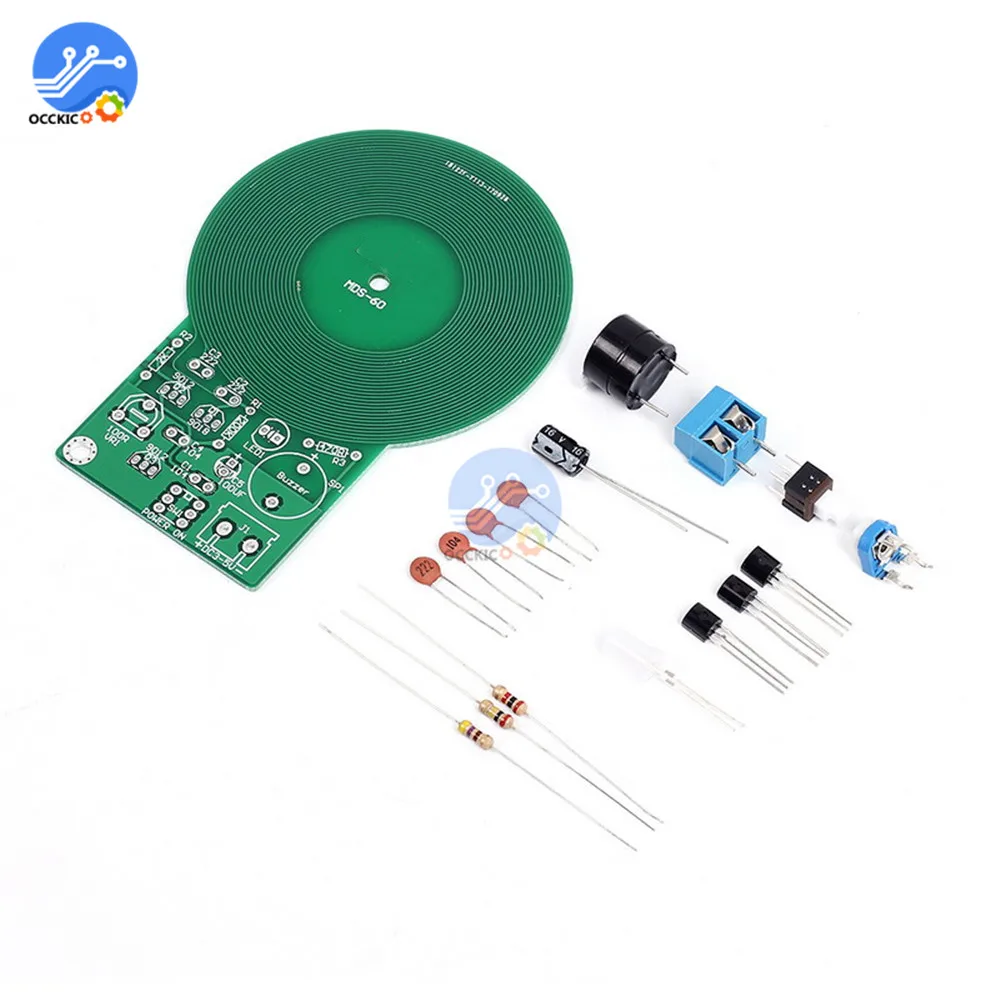 Металлоискатель DIY Kit DC 3V 5V 60 мм Бесконтактный датчик доска Электронный