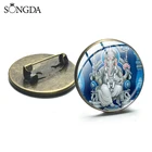 Ganesha Будда слон индуистские Броши слон Властелин двойная булавка значок для религиозных верующих ювелирные изделия