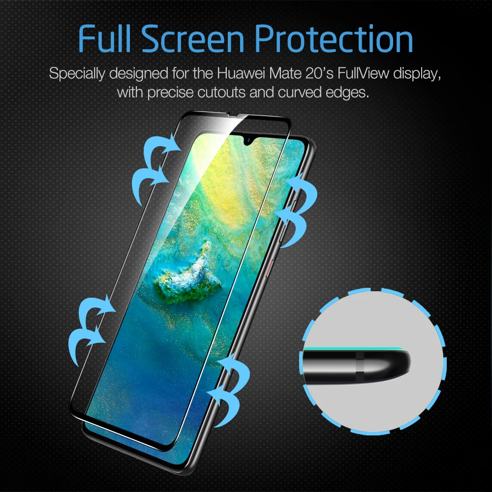 ESR Защита экрана для huawei mate 20 mate 20 X 3D полное покрытие 9H защитная пленка из закаленного стекла для huawei mate 20 Pro
