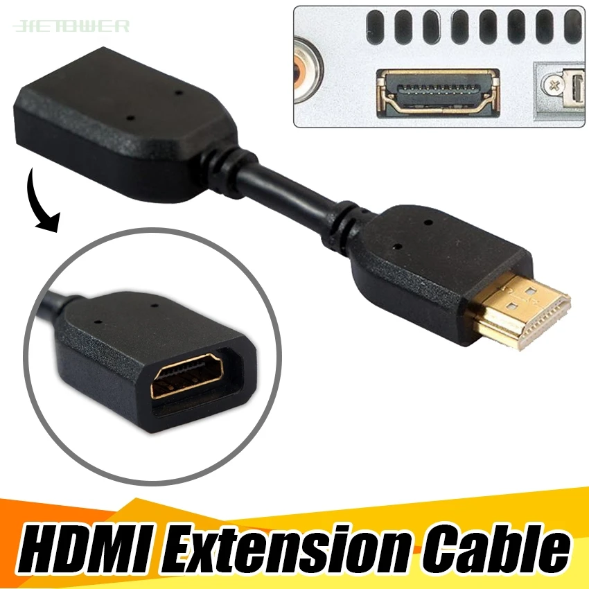 

Mini Portable 11cm HDMI Cable Any Angle Adjustable Rotation HDMI Male to Female Swivel Adapter Converter 300pcs/lot