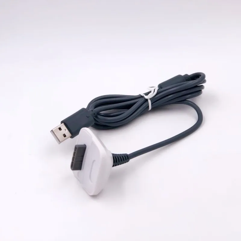 Белый Usb кабель для зарядки, беспроводной игровой контроллер, джойстик, блок питания, кабель для зарядки, игровые кабели для Xbox 360 - Цвет: Белый