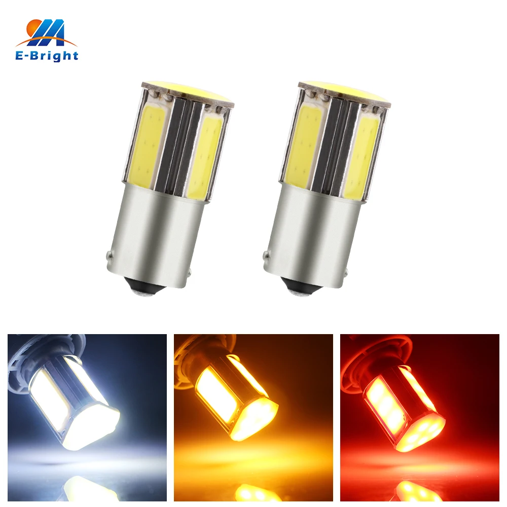 2 шт. автомобильные светодиодсветодиодный ламсветильник 12 В DC COB 24 SMD P21W BA15S 1156 BAU15S