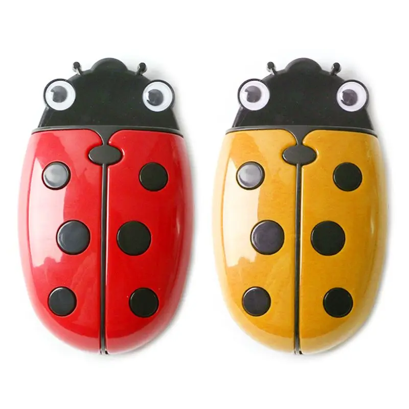 Cute Ladybug Fridge Magnetic Storage Box Eraser Whiteboard Pen Organizer Save Space Kitchen Container Holder |