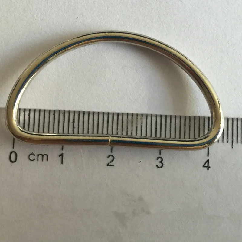 Металлическая D-образная Пряжка 10 шт./лот 40 мм металлические аксессуары для сумок