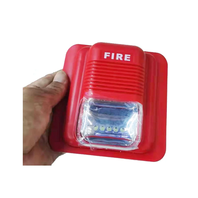 0.5S Flash LED Light 24V Emergency Alarm Wired Siren White Fire Sound Lighting Ambulance Alarming Speaker Security EAS | Безопасность и