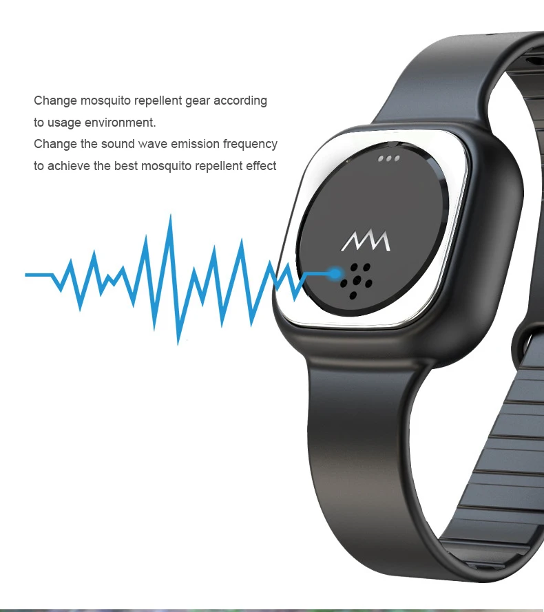 Репеллент от комаров браслет для взрослых детей против ультразвуковой репеллент