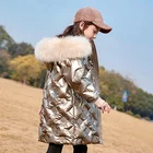 Новинка, детская зимняя куртка, одежда, утепленное водонепроницаемое пальто для девочек, пуховое хлопковое пальто с капюшоном для детей, верхняя одежда, парка, одежда для детей 8 лет