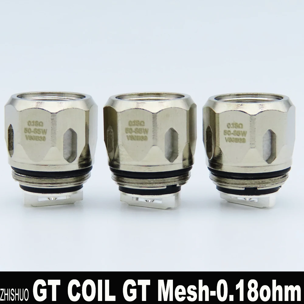 

ZHISHUO 3PCS/Lot GT Coil GT2 0.4ohm GT4 0.15ohm GT6 0.2ohm GT8 GT Mesh Coils Core Head For NRG Tank Vape Electronic Cigarette