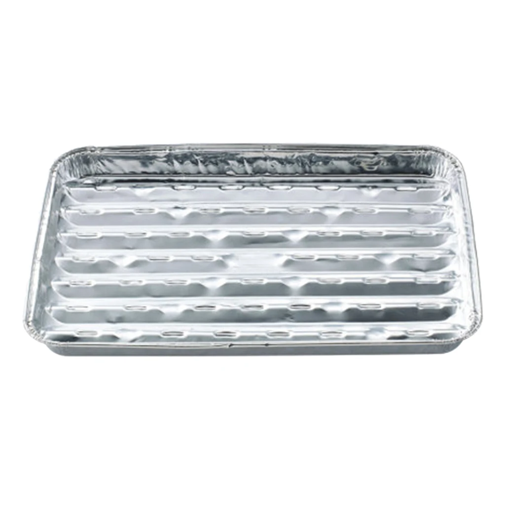 

5 Packs Aluminum Foil Grilling Trays Rectangular Barbecue For BBQ Camping