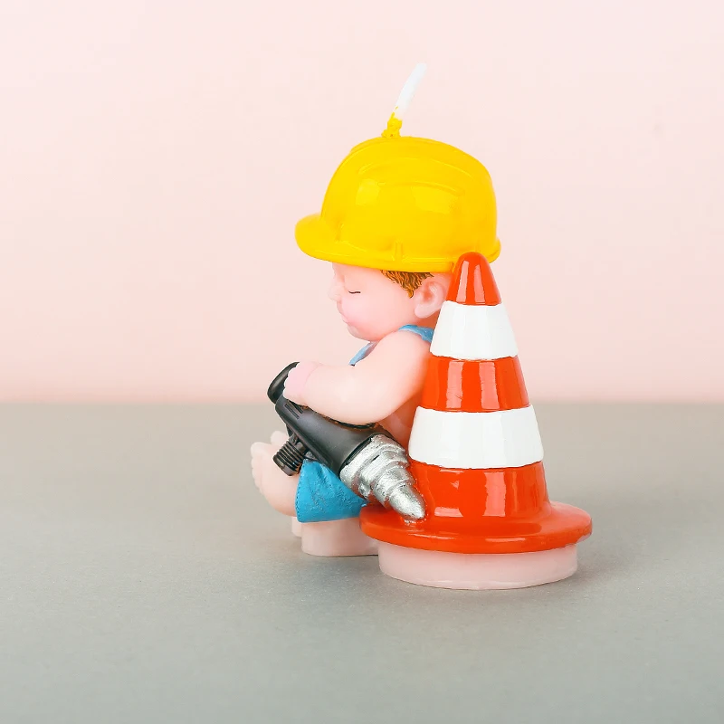 Маленький инженер Бездымная свеча детский душ Крещение День Рождения вечерние