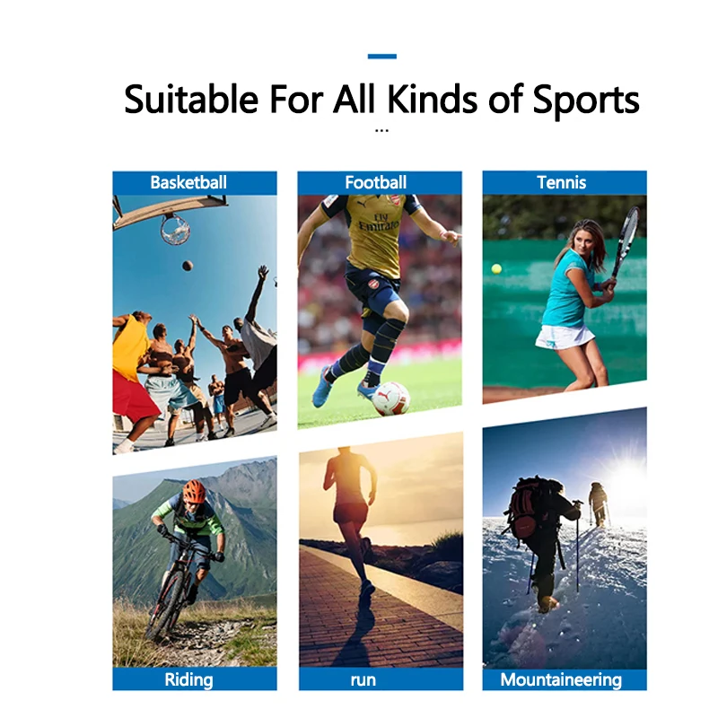 

1PC Sports Kneepad Men Pressurized Elastic Knee Pads Support Fitness Gear Basketball Volleyball breathable knee Brace