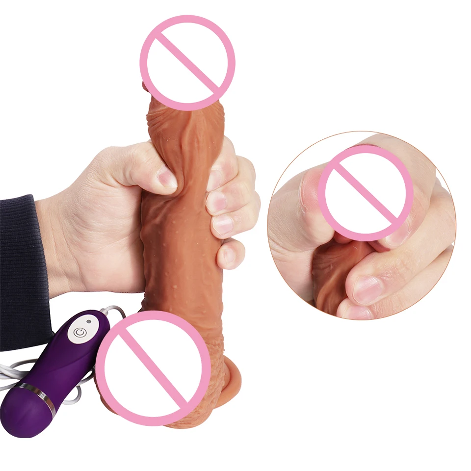 Реалистичный фаллоимитатор автоматический вибратор для точки G настоящий пенис