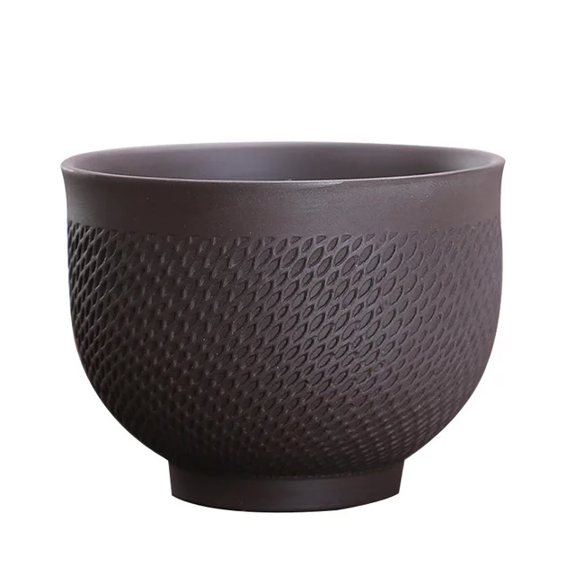 Винтажная чайная чашка Zisha фиолетовая глина антикварная аксессуары для чаши