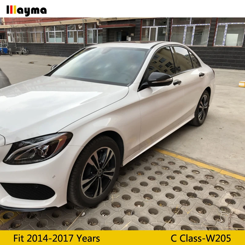 Замена зеркала W205 из углеродного волокна для Benz C класса C180 C200 C250 C300 2014 2017 Для AMG c63