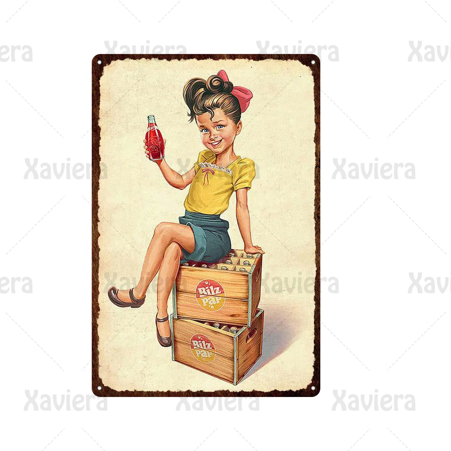 Металлический жестяной ретро-плакат в виде шоколада швейцарские конфеты