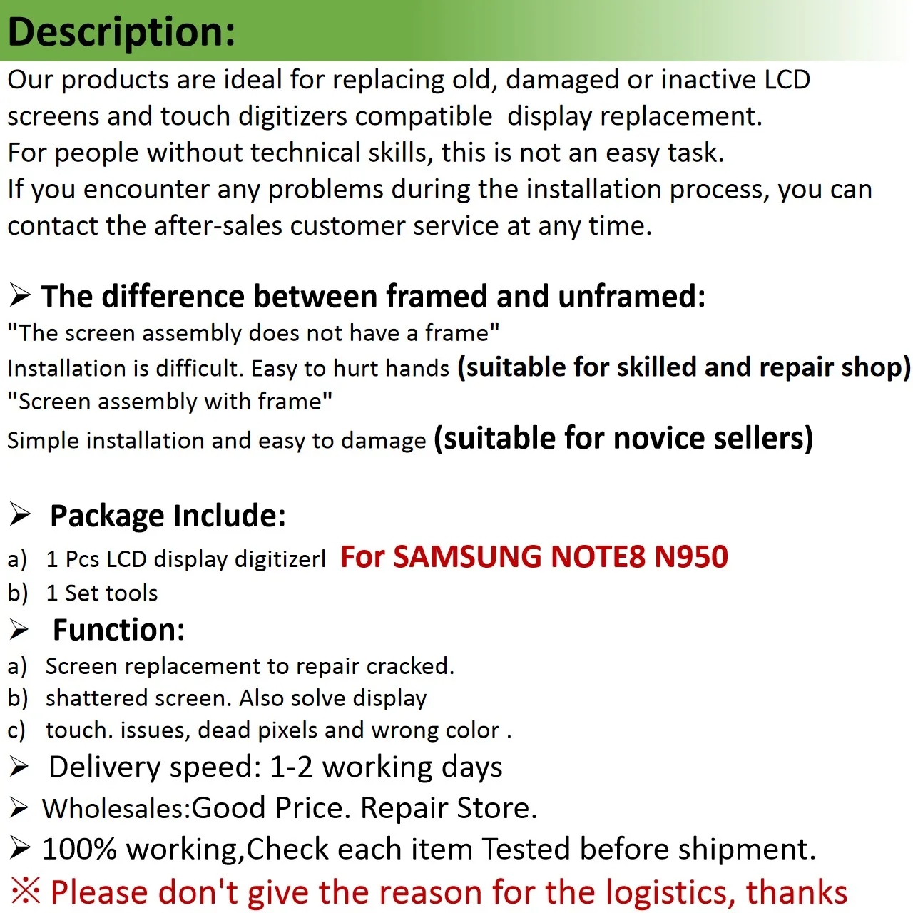 Amoled дисплей ЖК+ рамка для SAMSUNG Galaxy NOTE 8 N950 N950F ЖК сенсорный экран в сборе дигитайзер стекло для Galaxy NOTE8 lcd s