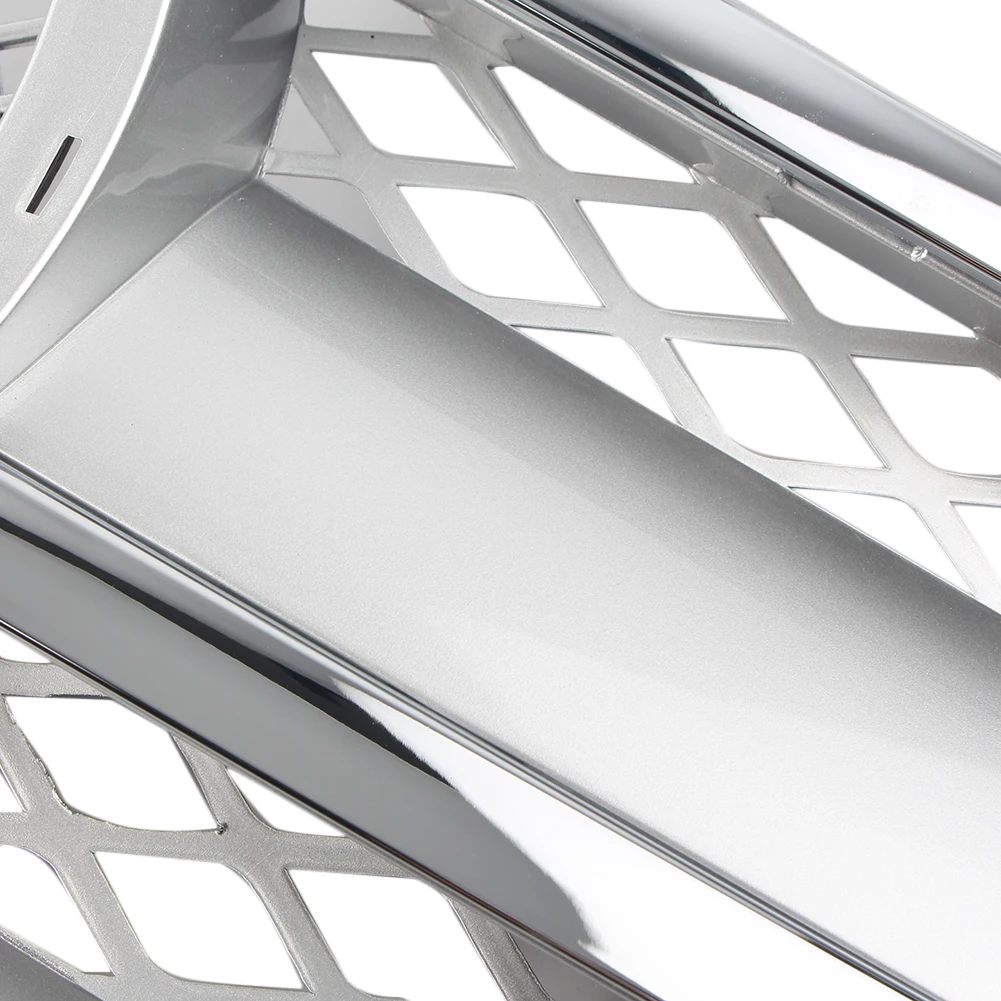 Автомобильная Серебристая передняя решетка 3 контактный сетчатый гриль для Mercedes