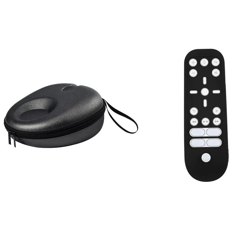 

1 шт. силиконовый защитный чехол для пульта дистанционного управления и 1 шт. Жесткий Чехол для наушников чехол для хранения гарнитуры