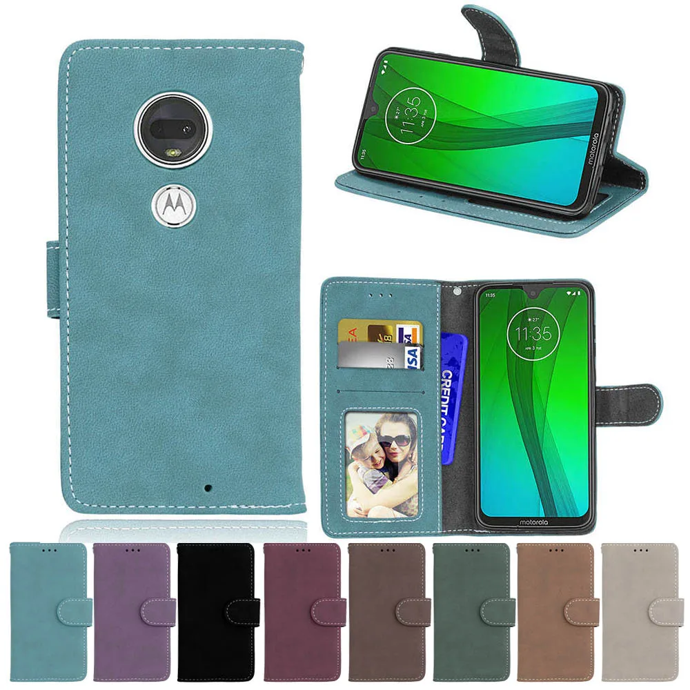 

Чехол-Кошелек из искусственной кожи для Motorola Moto G7 Plus Play Power, чехол с держателем для карт, Стильный чехол-подставка для Moto One Power, чехлы