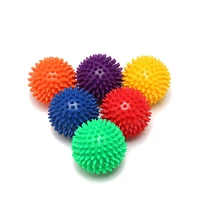 fitness hand foot pain relief plantar fasciitis reliever 7cm exercise balls durable pvc spiky massage ball trigger point sport